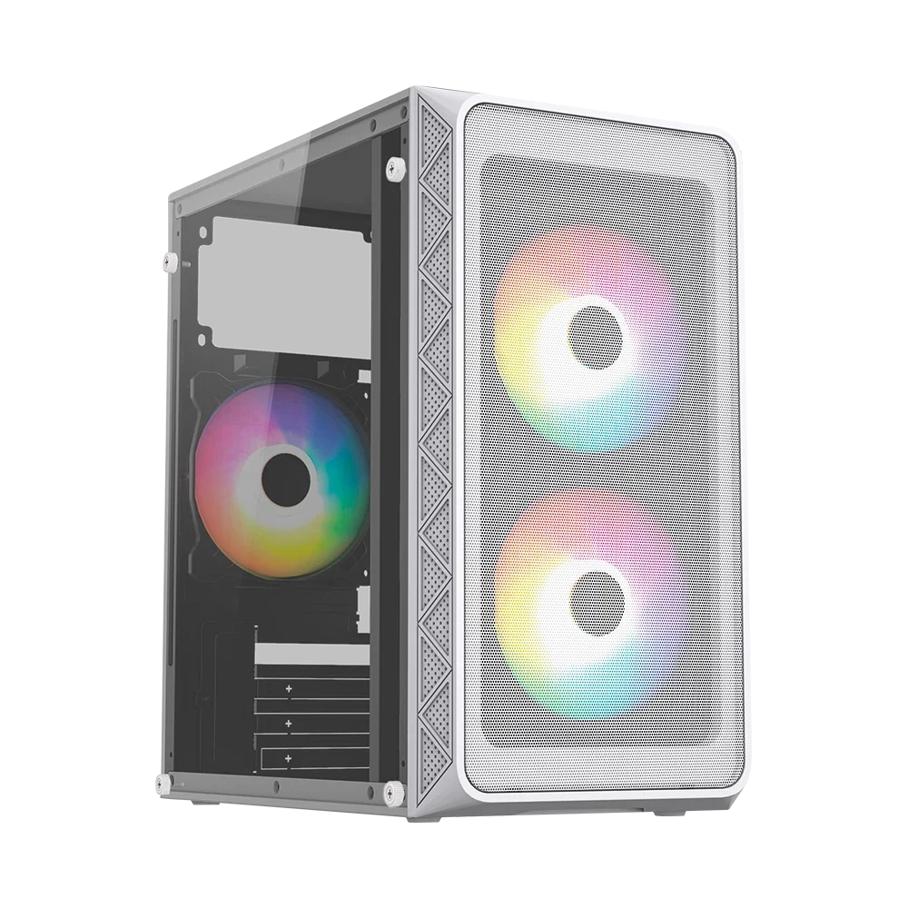 Gabinete Mini Torre | Doom Pro Mesh GI730M | Blanco