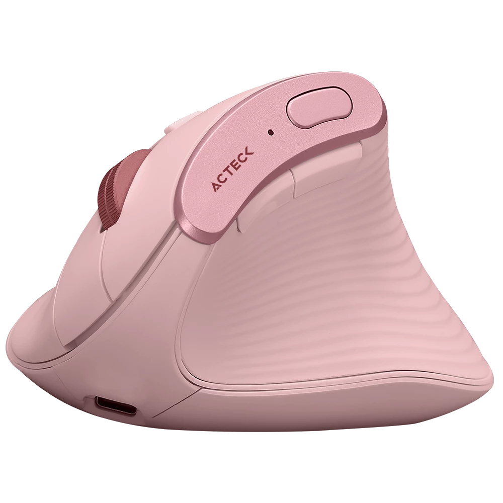 Mouse Ergonómico Vertical | Virtuos Fitt Pro MI770 | Rosa