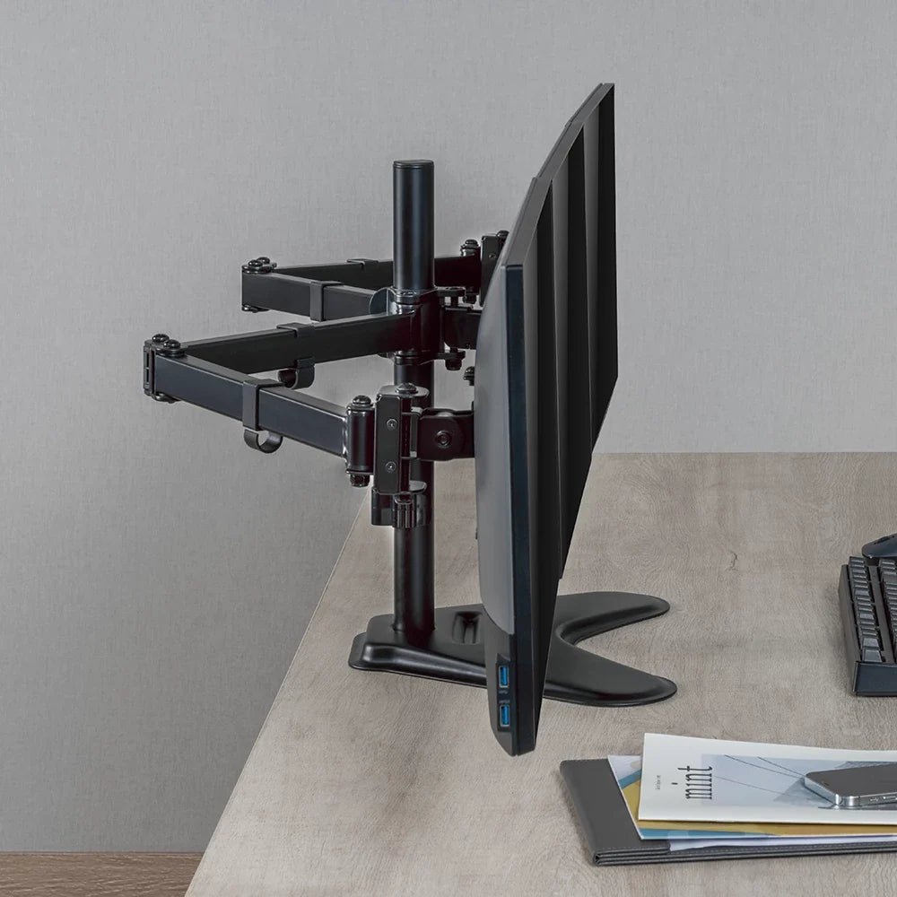 Soporte Articulado para 3 Monitores 17"- 27" | Enforce Zone-B SM435 | Negro