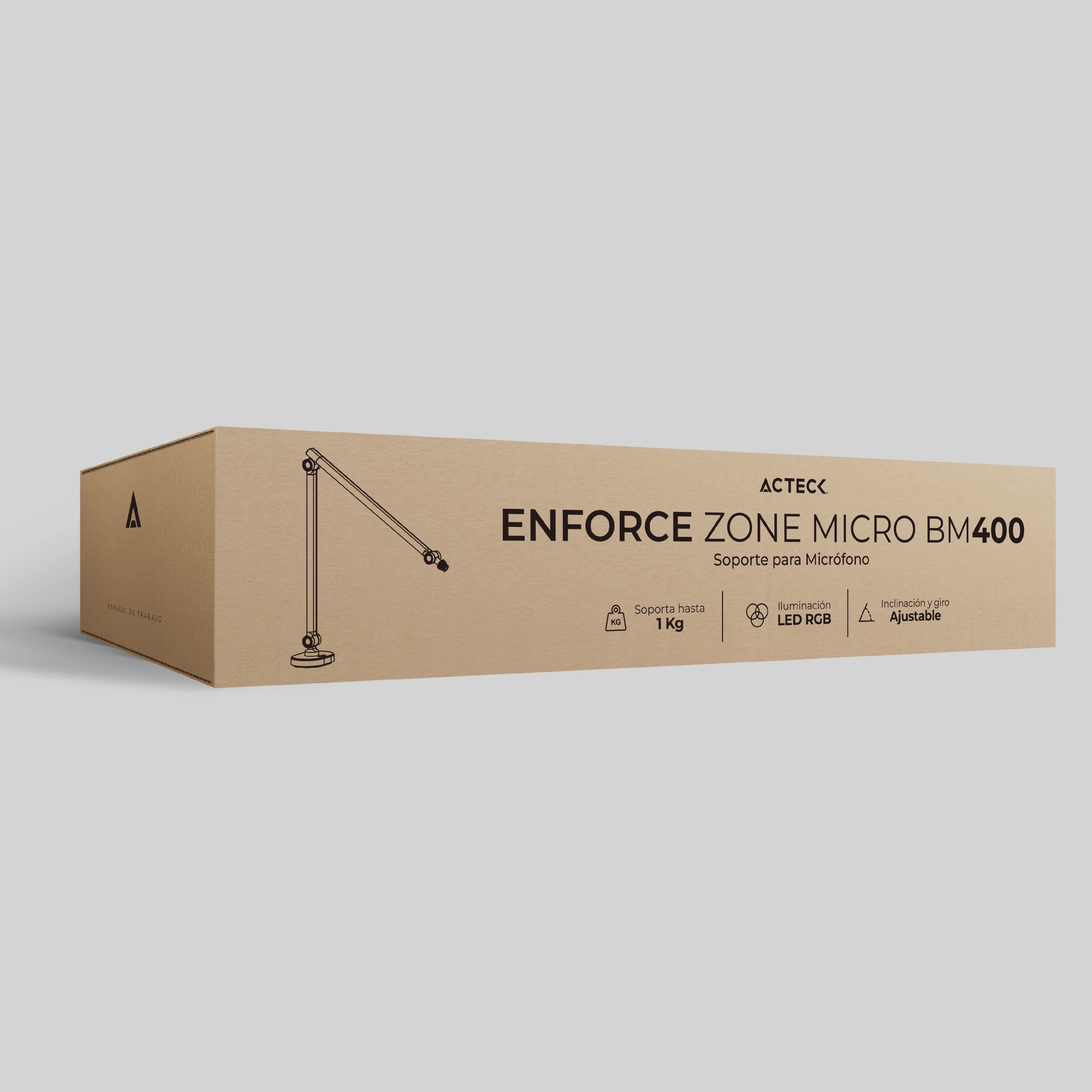 Brazo Articulado para un micrófono móvil | Enforce Zone Micro BM400 | Negro