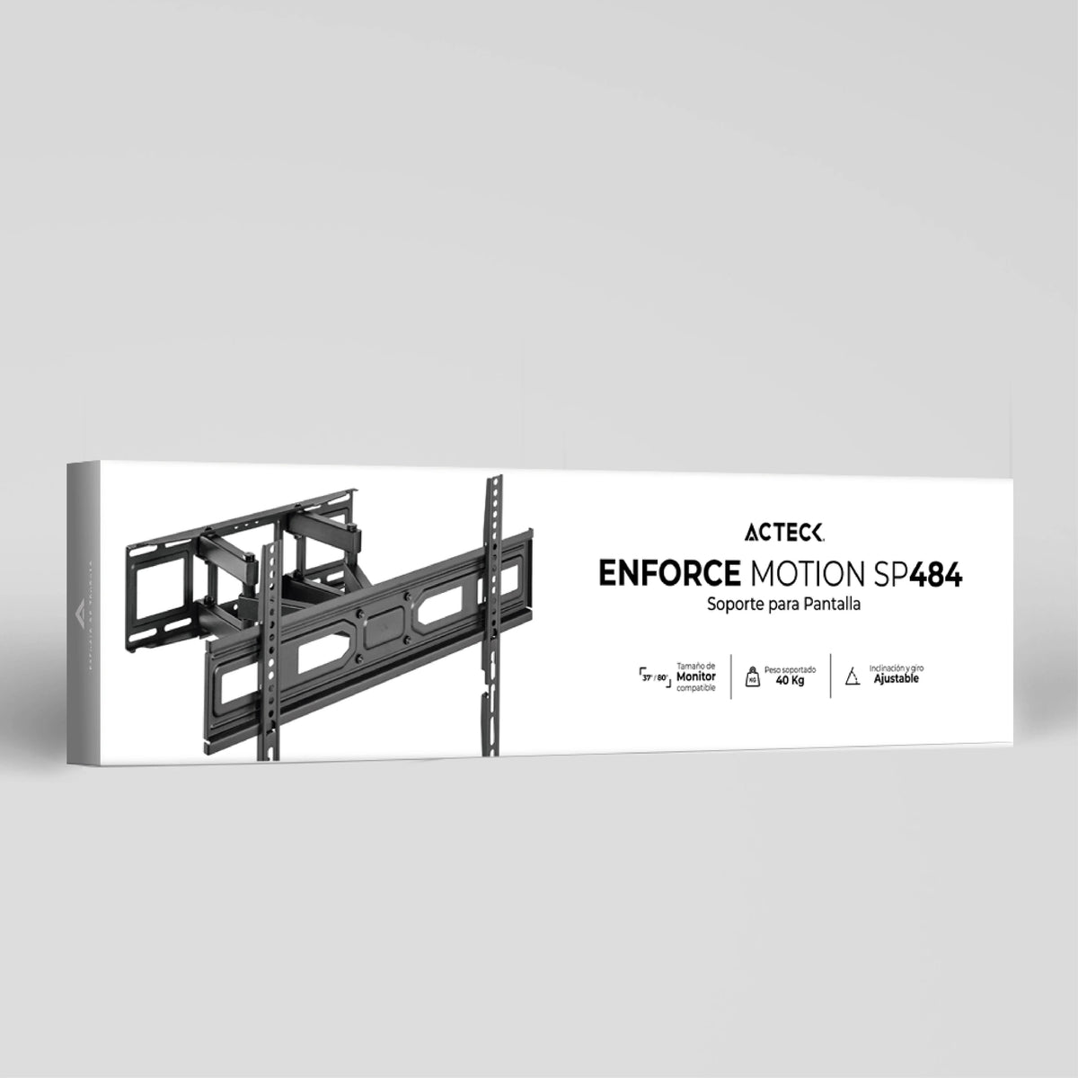 Soporte de Pared Articulado para Pantallas de 37"- 80"| Enforce Motion SP484 | Negro