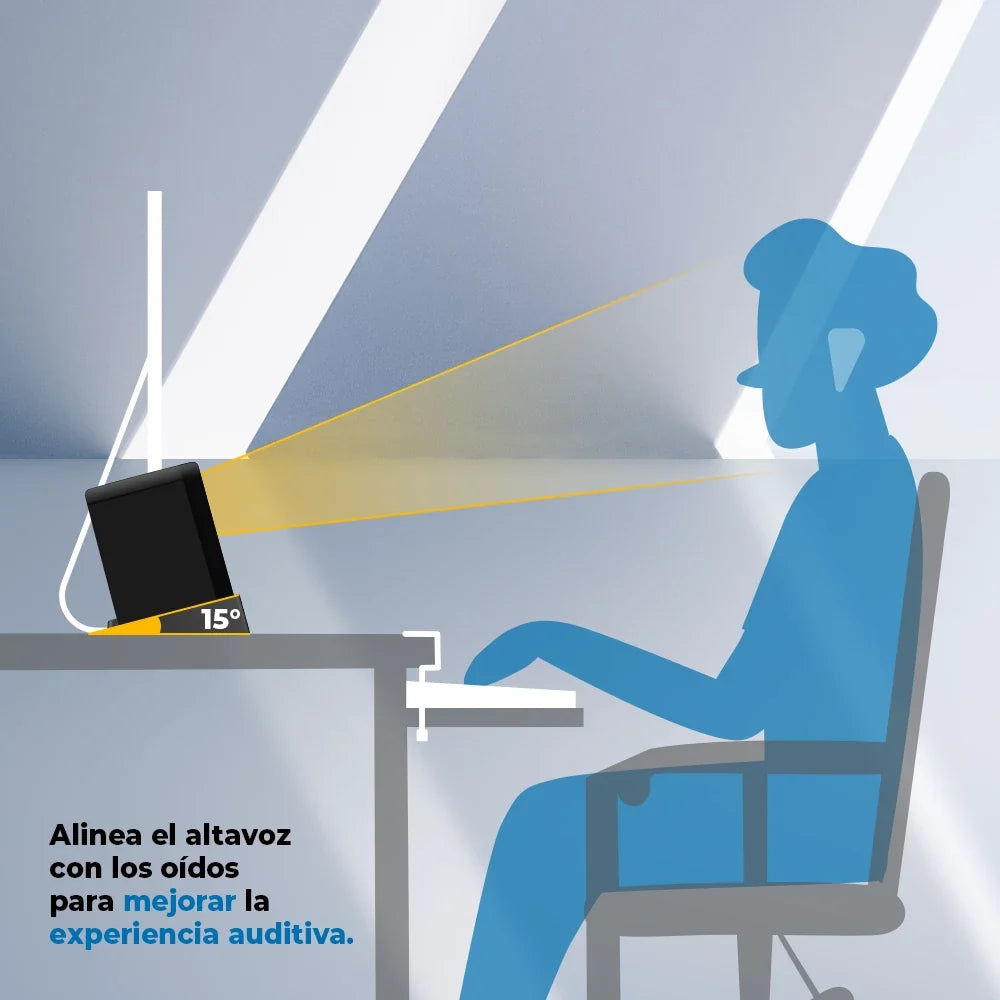 Bases para Bocinas de Escritorio | Vault Acoustic BB400 | Negro