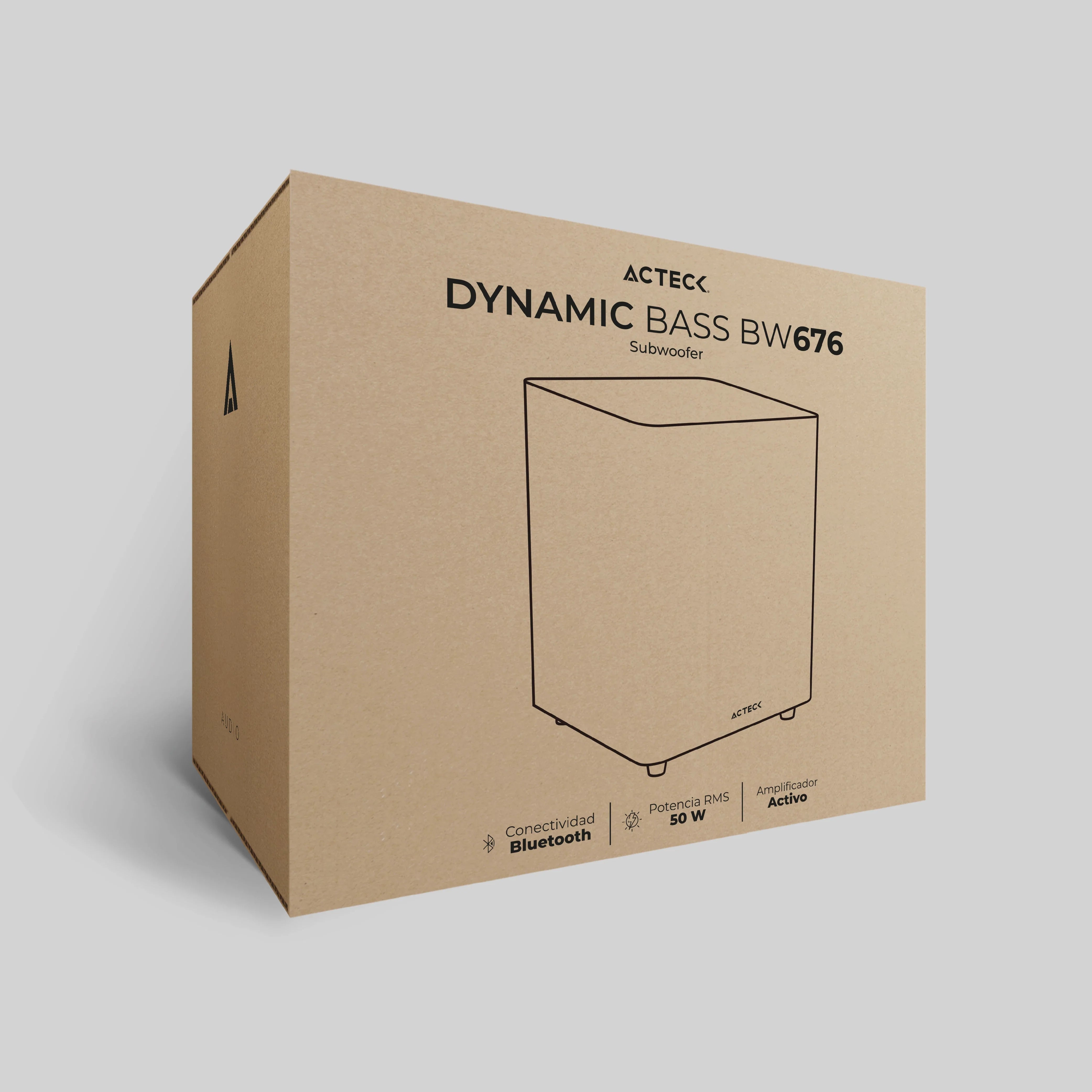 Subwoofer tipo Estudio | Dynamic Bass BW676 | Negro