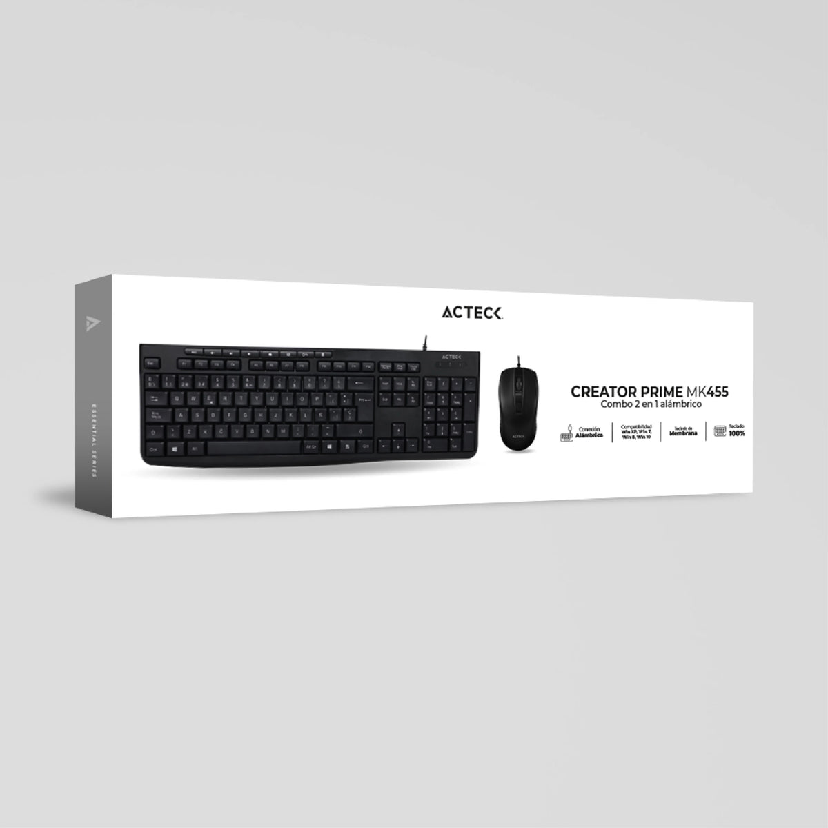 Combo 2 en 1 Alambrico | Creator Prime MK455 | Negro