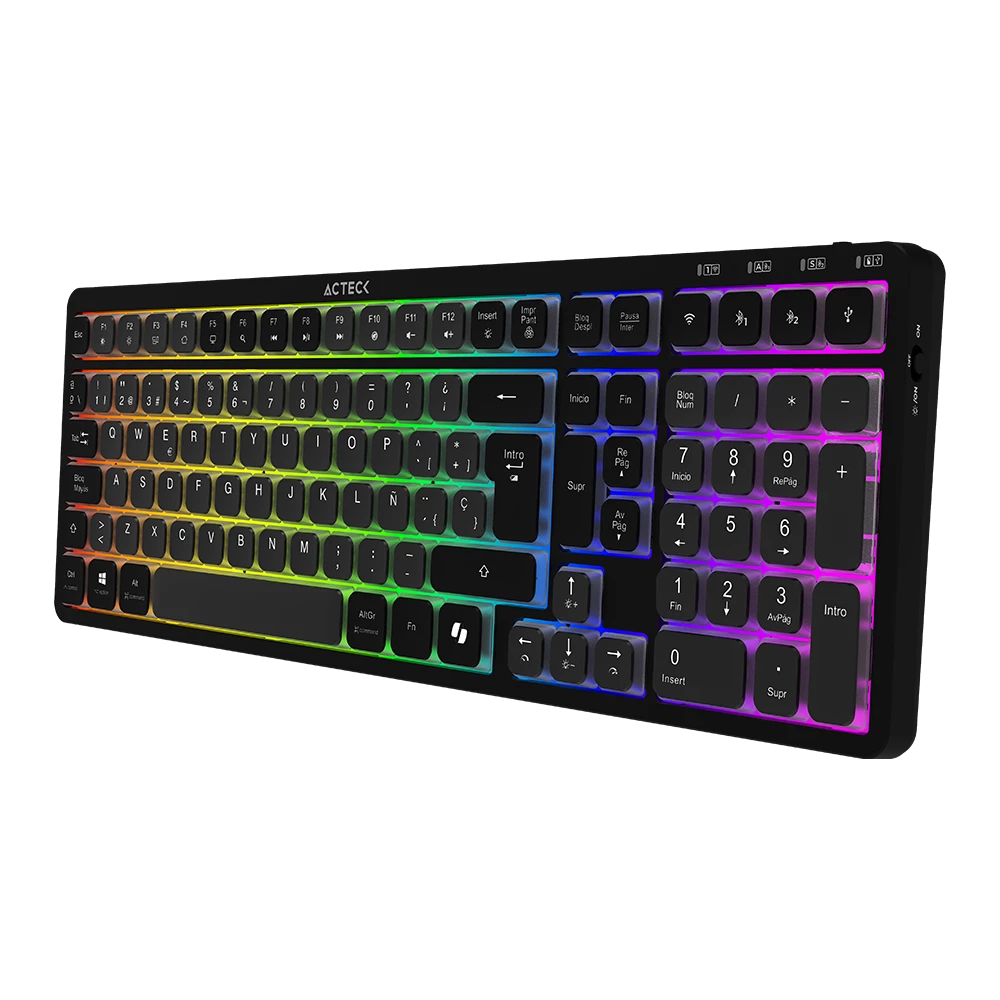 Teclado Multidispositivo Mecánico | Techno Pro TI790 | Negro