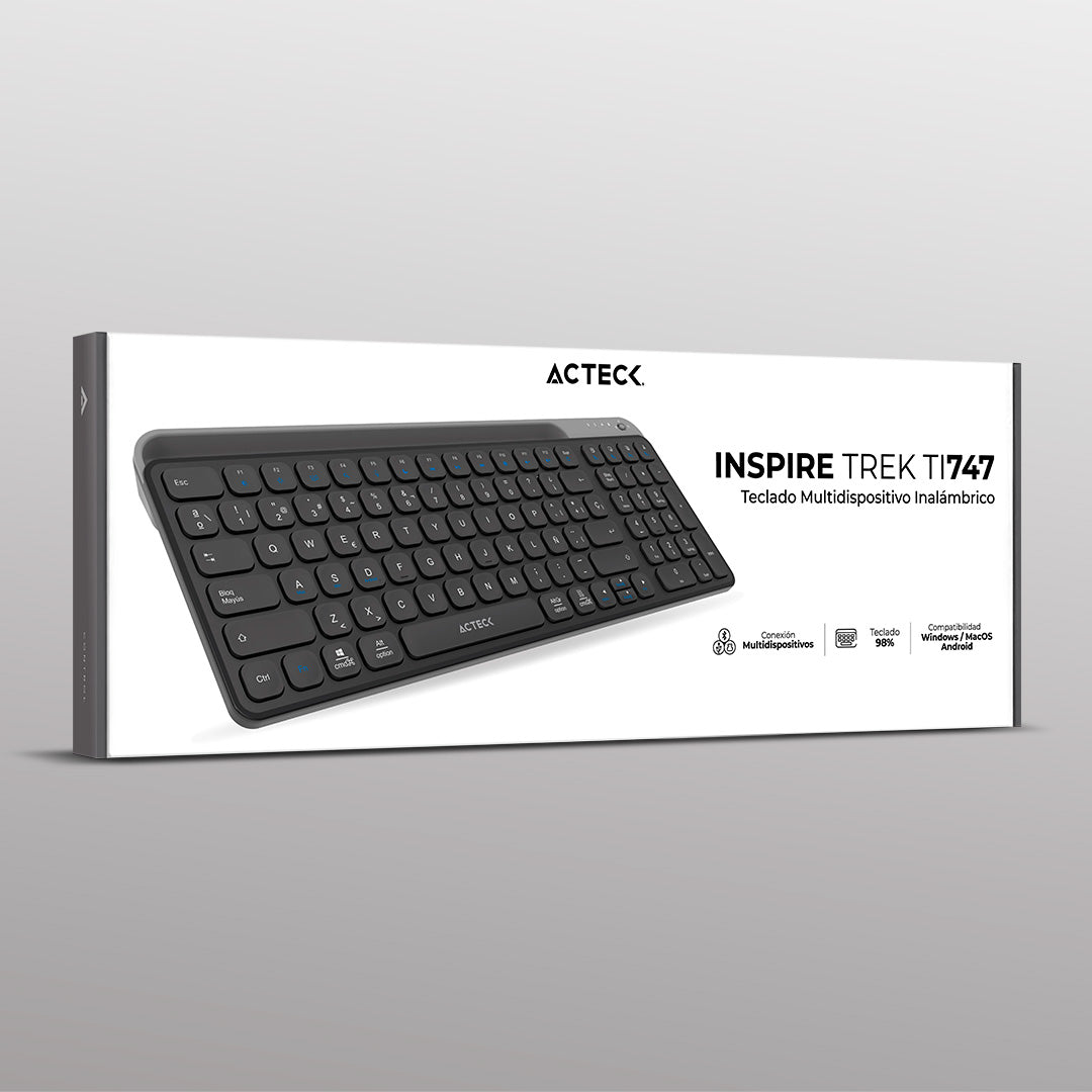 Teclado Multidispositivo | Inspire Trek TI747 | Elite Negro-Gris