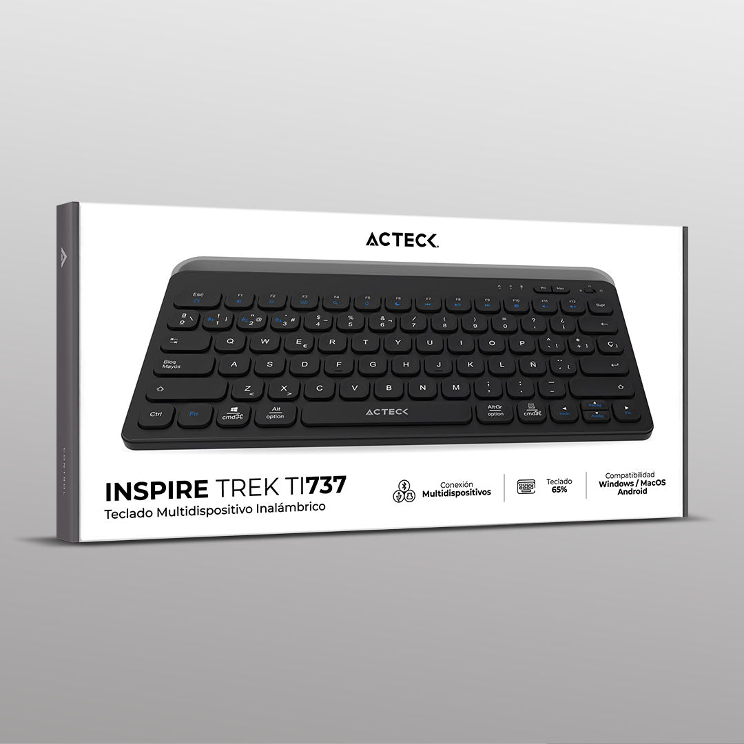 Teclado Multidispositivo | Inspire Trek TI737 | Negro-Gris