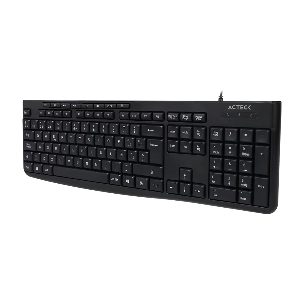 Teclado Clásico Alámbrico | Inspire Prime TA222 | Negro