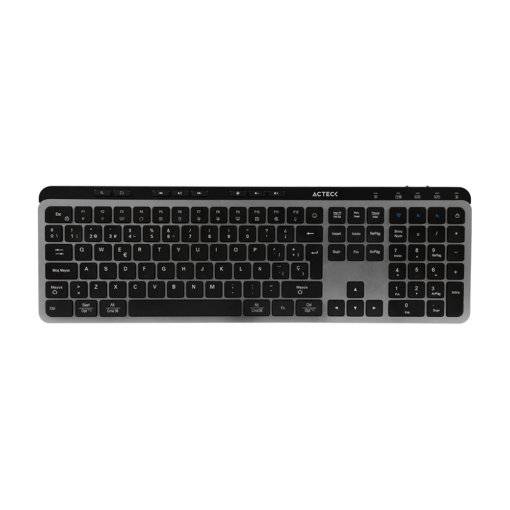 Combo 2 en 1 Multidispositivo | Creator Krea MK755 | Negro-Gris