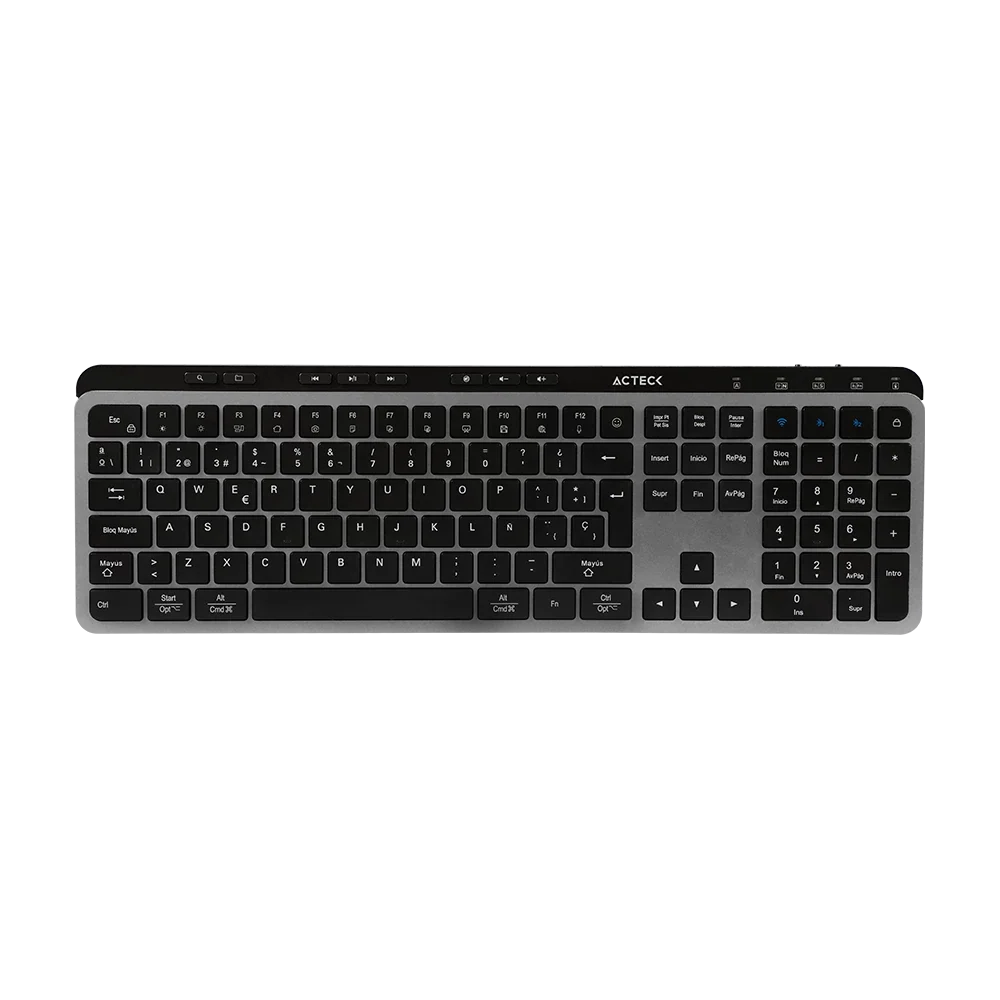 Combo 2 en 1 Multidispositivo | Creator Krea MK755 | Negro-Gris