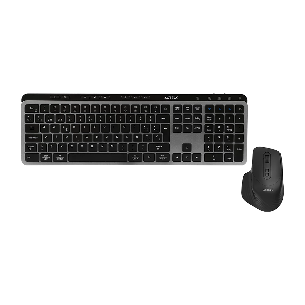Combo 2 en 1 Multidispositivo | Creator Krea MK755 | Negro-Gris
