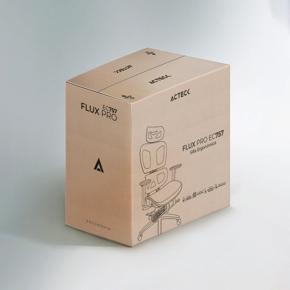 Silla de Oficina Ergonómica | Flux Pro EC757 | Negro