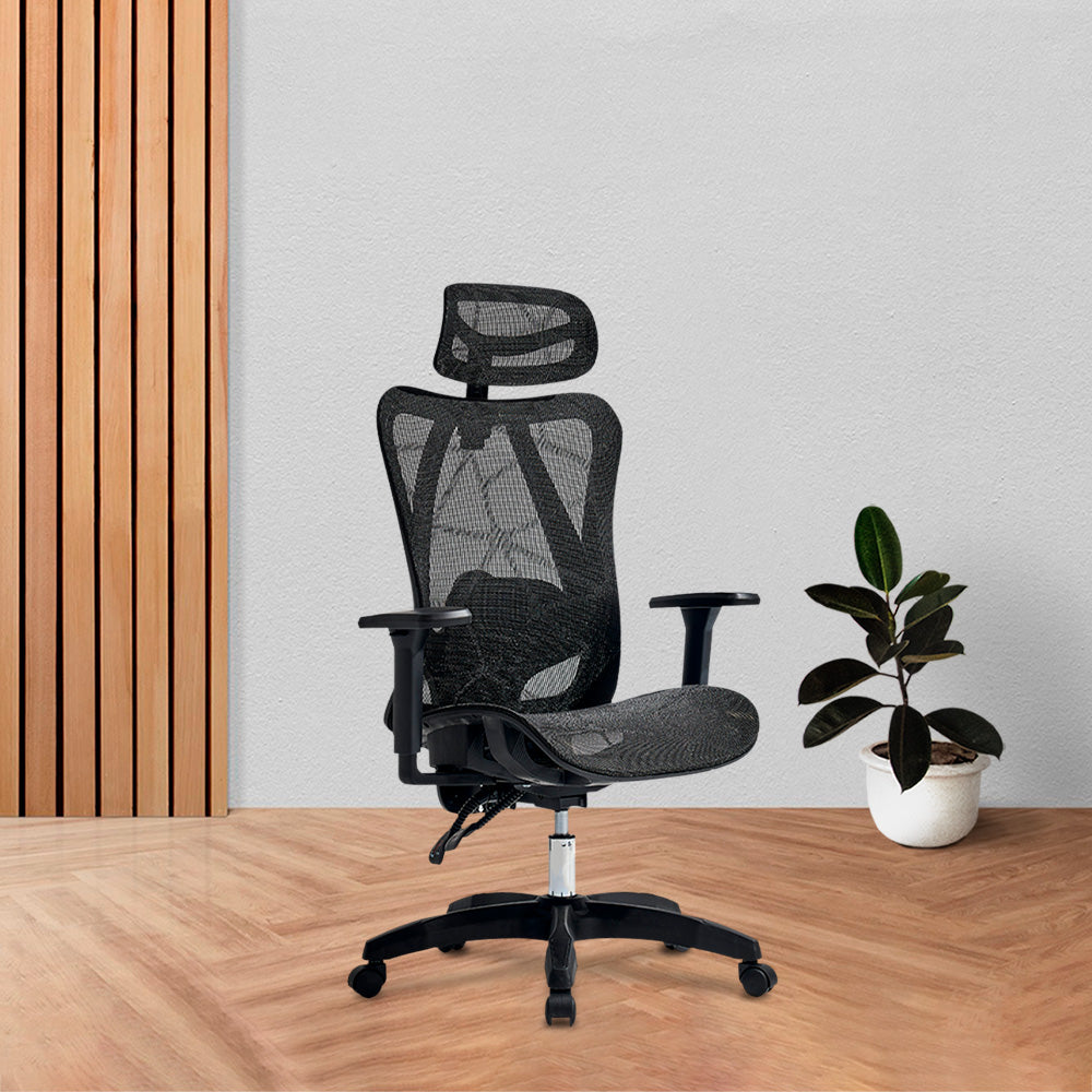 Silla de Oficina Ergonómica | Floe Plus EC727 | Negro
