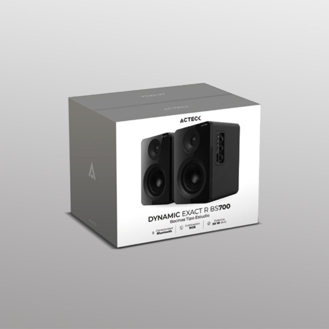 Bocinas Activas para Escritorio Estudio | Dynamic Exact R BS700 | Negro