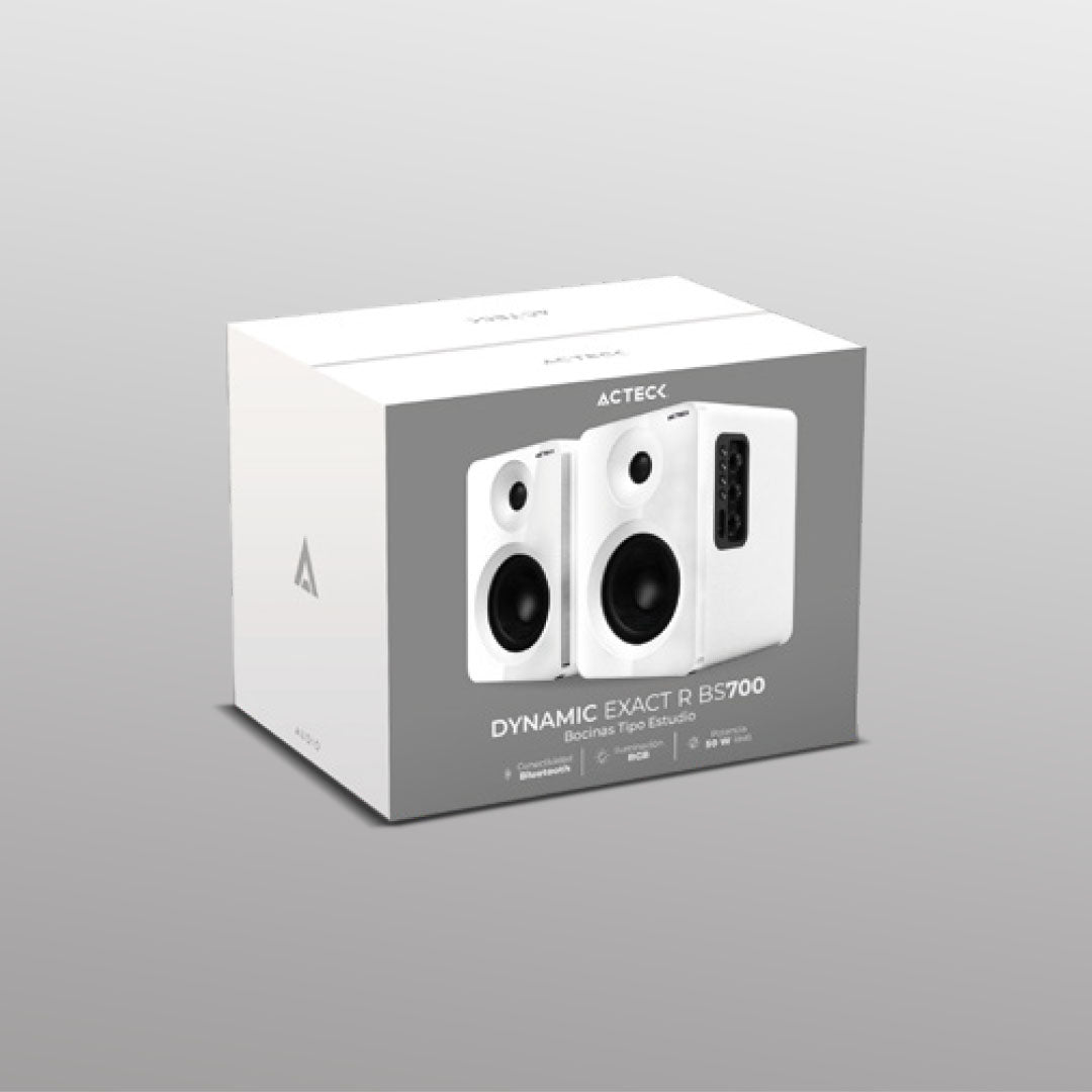 Bocinas Activas para Escritorio Estudio | Dynamic Exact R BS700 | Blanco