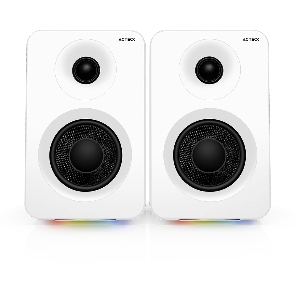 Bocinas Activas para Escritorio Estudio | Dynamic Exact R BS700 | Blanco