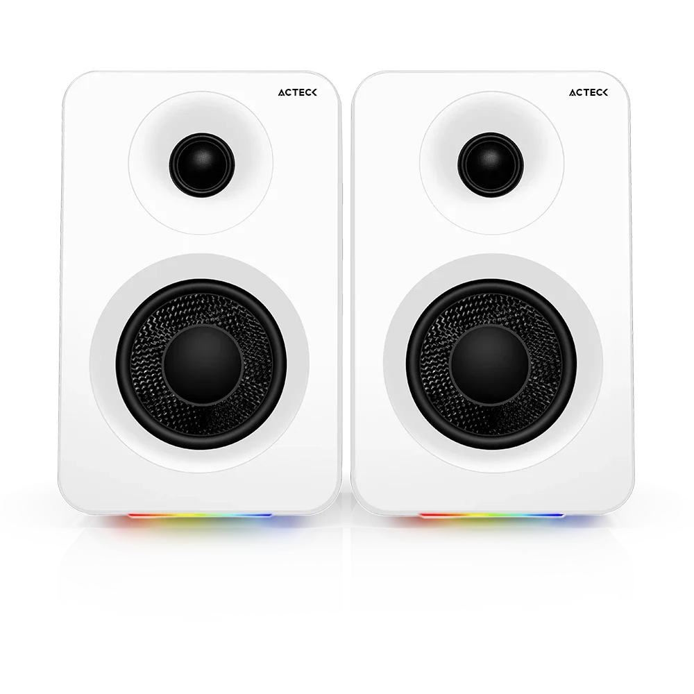 Bocinas Activas para Escritorio Estudio | Dynamic Exact R BS700 | Blanco
