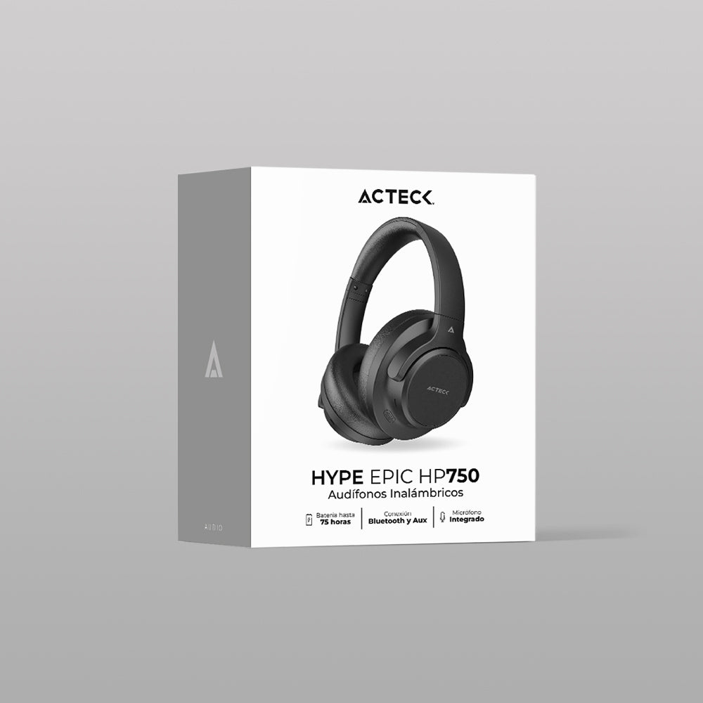 Audífonos Inalámbricos Over Ear|  Hype Epic HP750 | Negro