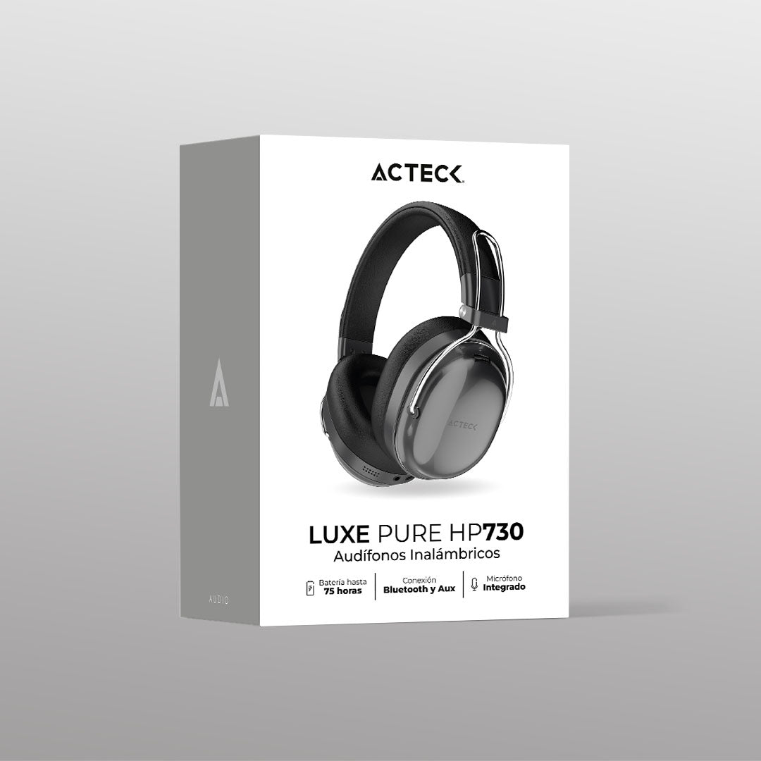 Audífonos Inalámbricos Over Ear | Luxe Pure HP730 | Negro