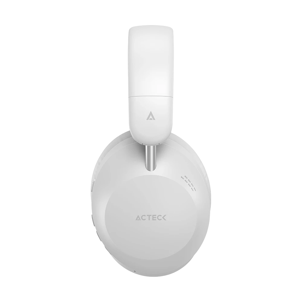 Audífonos para Dispositivos Inalámbricos | Triton Pro HP636 | Over Ear + Bluetooth V5.4 + Aux + Bocinas 40 mm + Cancelación de ruido + Mic | Almohadillas de PU | Recargables | Advanced | Blanco
