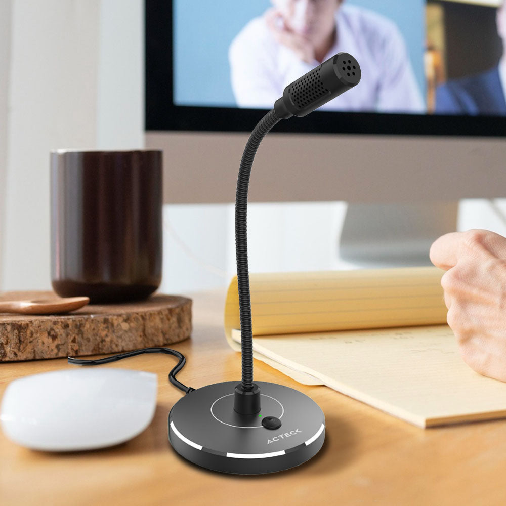 Micrófono para Computo Alámbrico + Tipo Cardioide | Devo Style MC450 | Negro