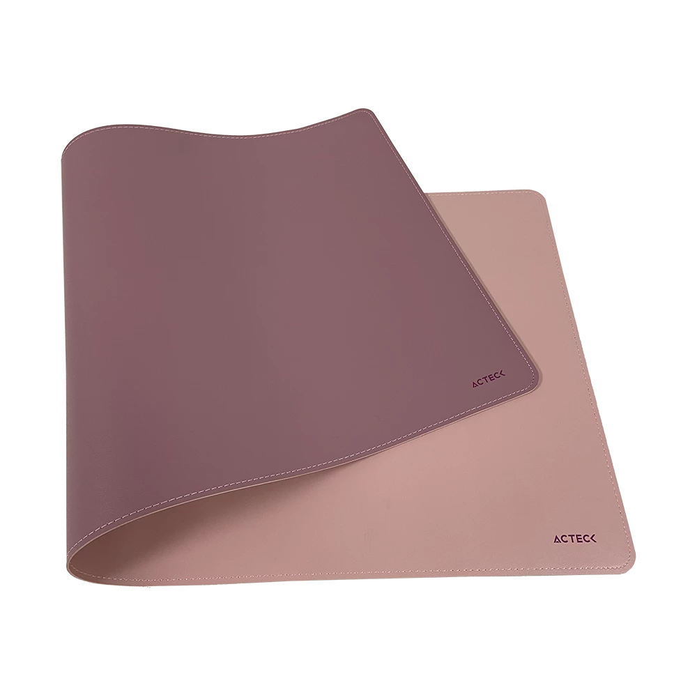 Alfombrilla para Escritorio Cuero Sintético | Vibe Leather TP676L | Rosa + Lila
