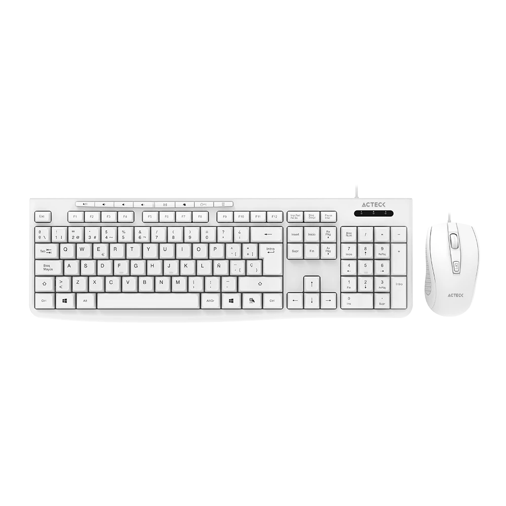 Combo 2 en 1 Alámbrico | Creator Prime MK455 | Blanco