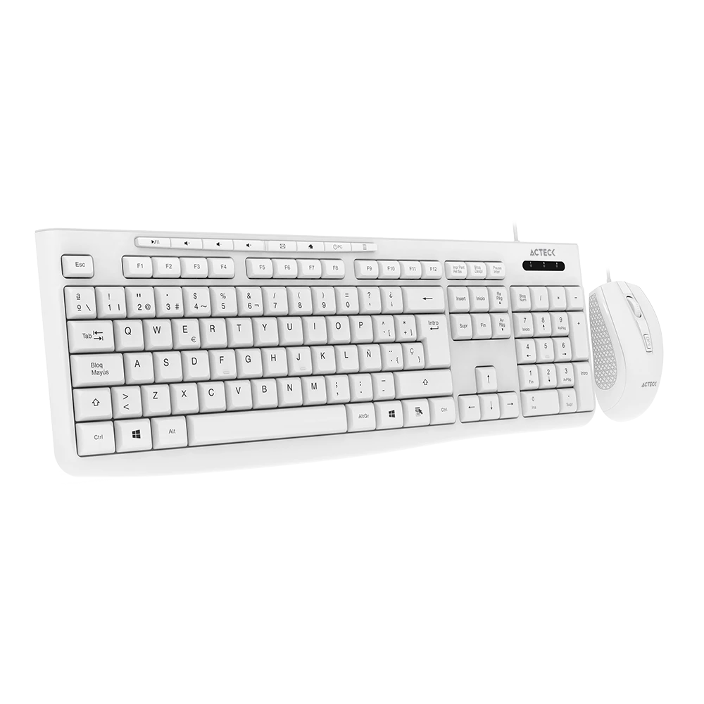 Combo 2 en 1 Alámbrico | Creator Prime MK455 | Blanco