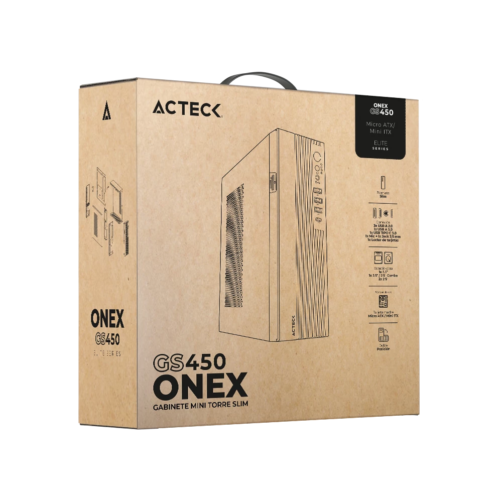 Gabinete Mini Torre Slim | Onex GS450 | Negro