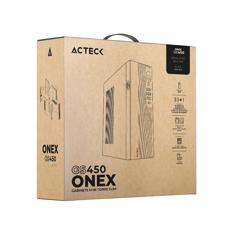 Gabinete Mini Torre Slim | Onex GS450 | Negro