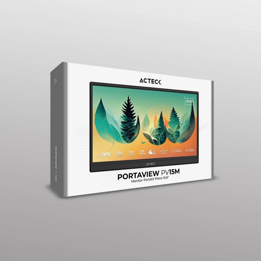 Monitor Portátil Plano 15.6" IPS | Portaview PV15M