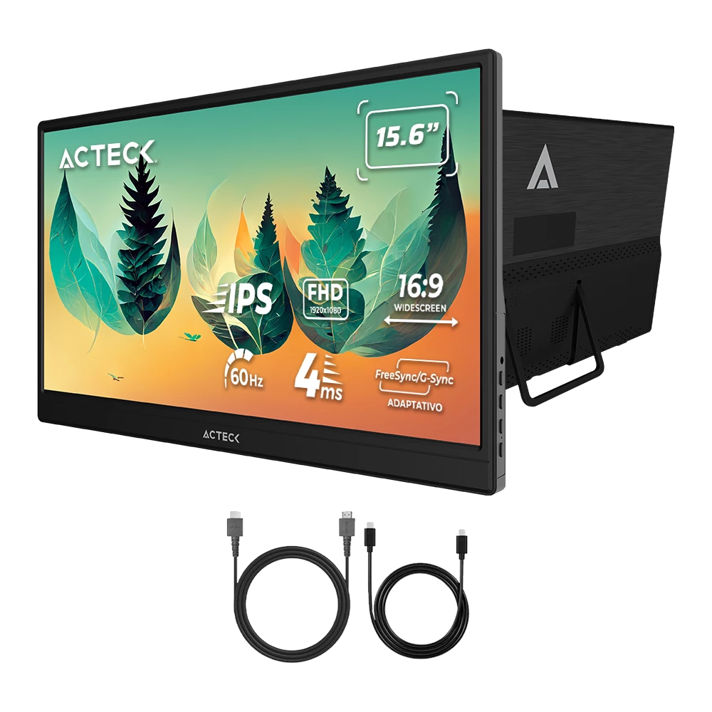 Monitor Portátil Plano 15.6" IPS | Portaview PV15M