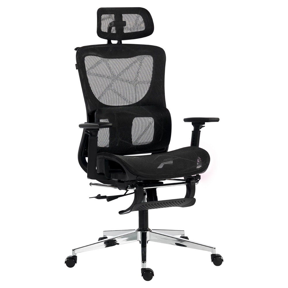 Silla | Flux Ultra EC696HR | Marco Negro - Malla Negra