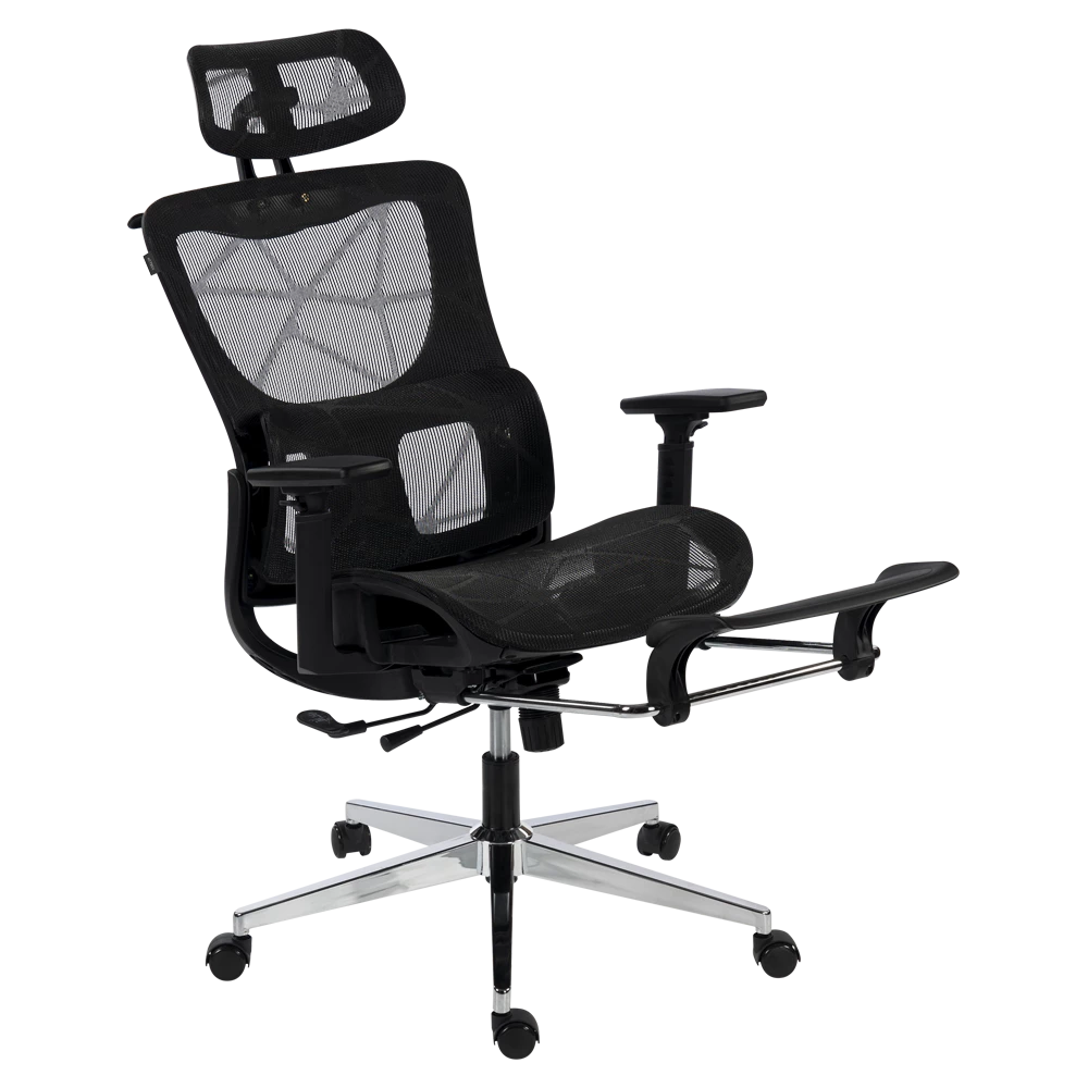 Silla | Flux Ultra EC696HR | Marco Negro - Malla Negra