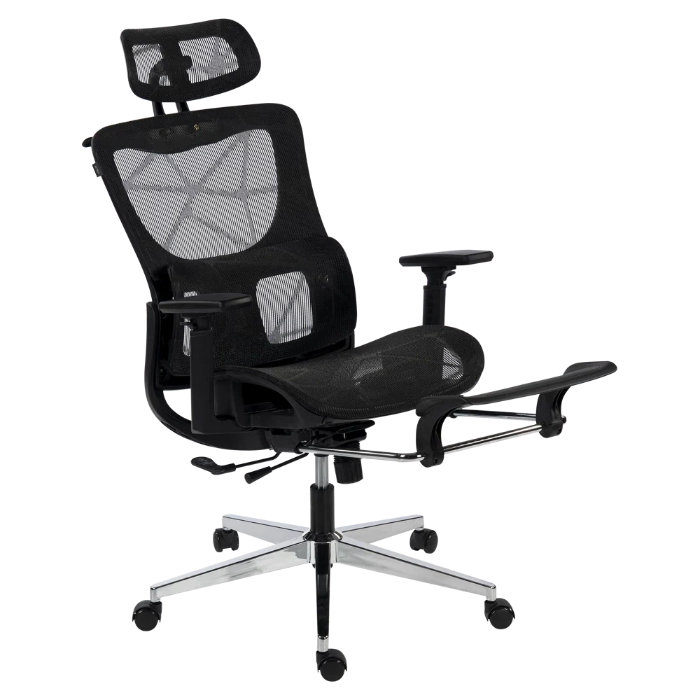 Silla | Flux Ultra EC696HR | Marco Negro - Malla Negra