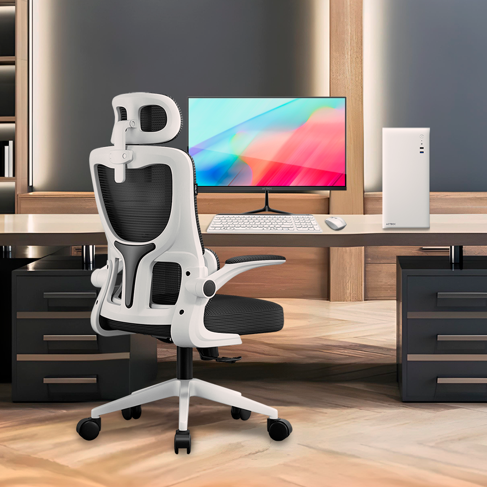 Silla | Flux Prime EC636HR | Marco Blanco- Malla Negra