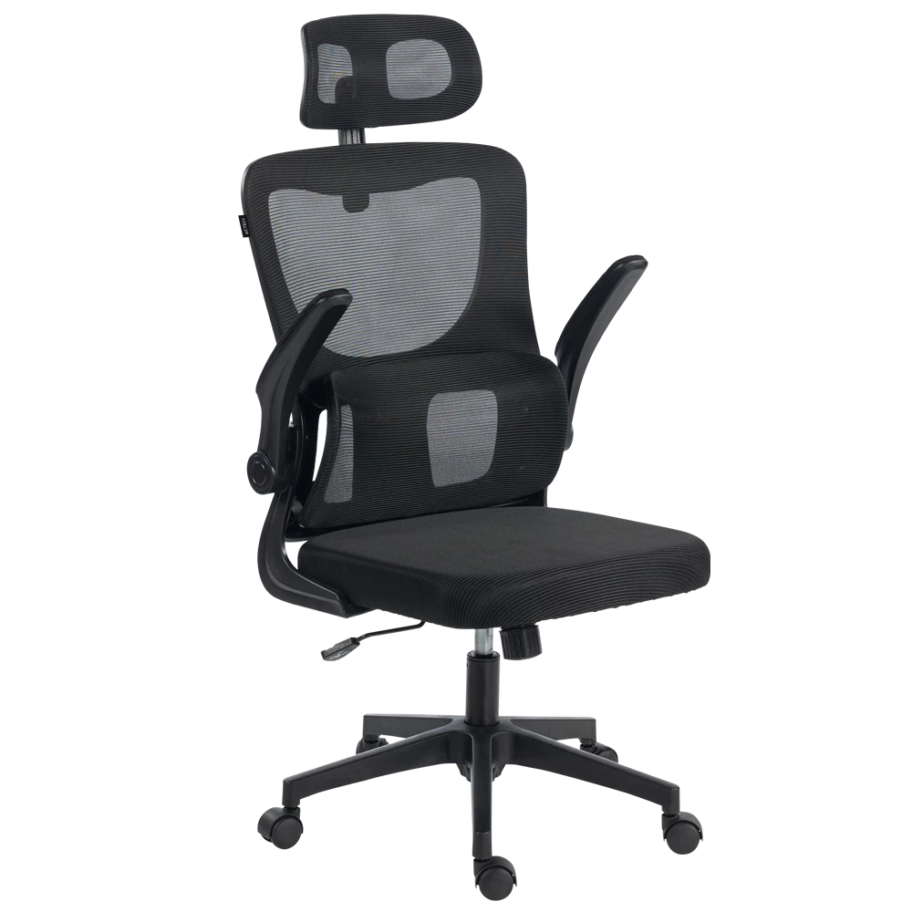 Silla | Flux Prime EC636HR | Marco Negro- Malla Negra