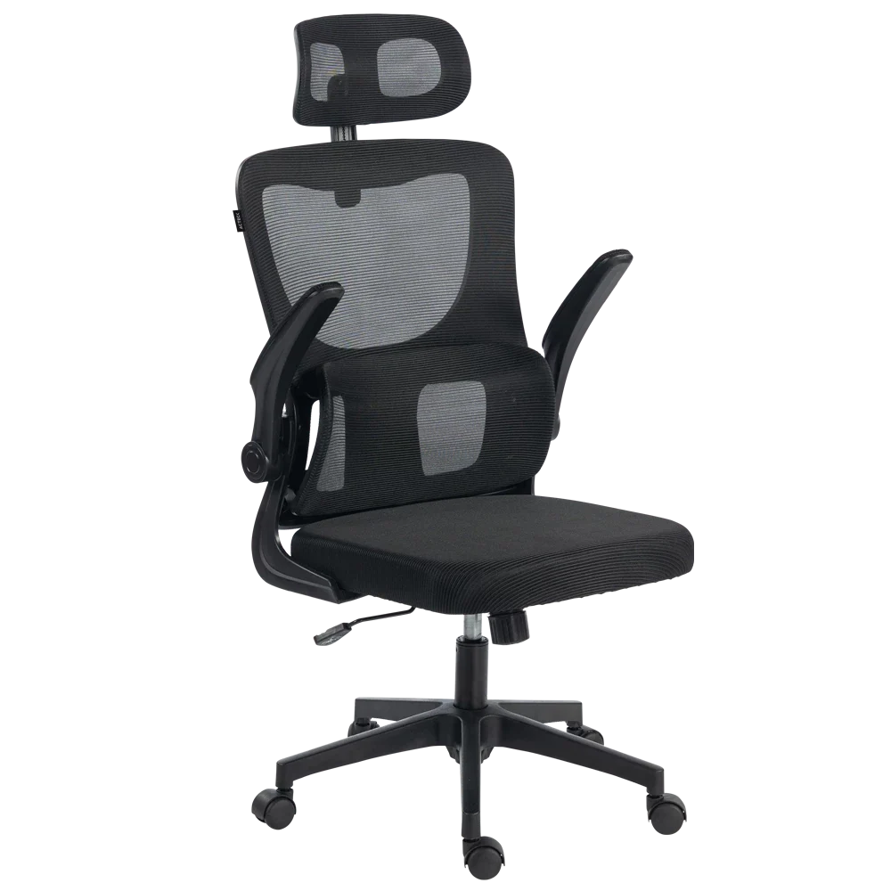 Silla | Flux Prime EC636HR | Marco Negro- Malla Negra