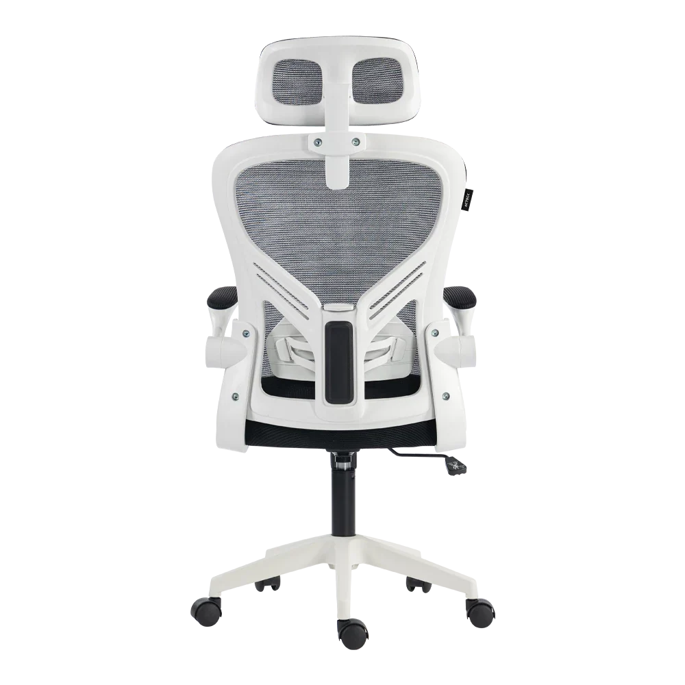 Silla | Flux Base EC343HR | Marco Blanco- Malla Negra