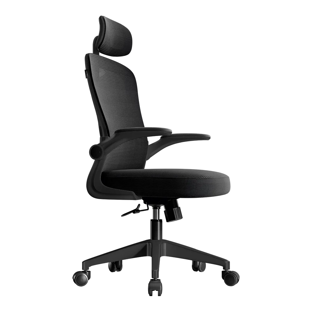 Silla | Flux Base EC343HR | Marco Negro - Malla Negra