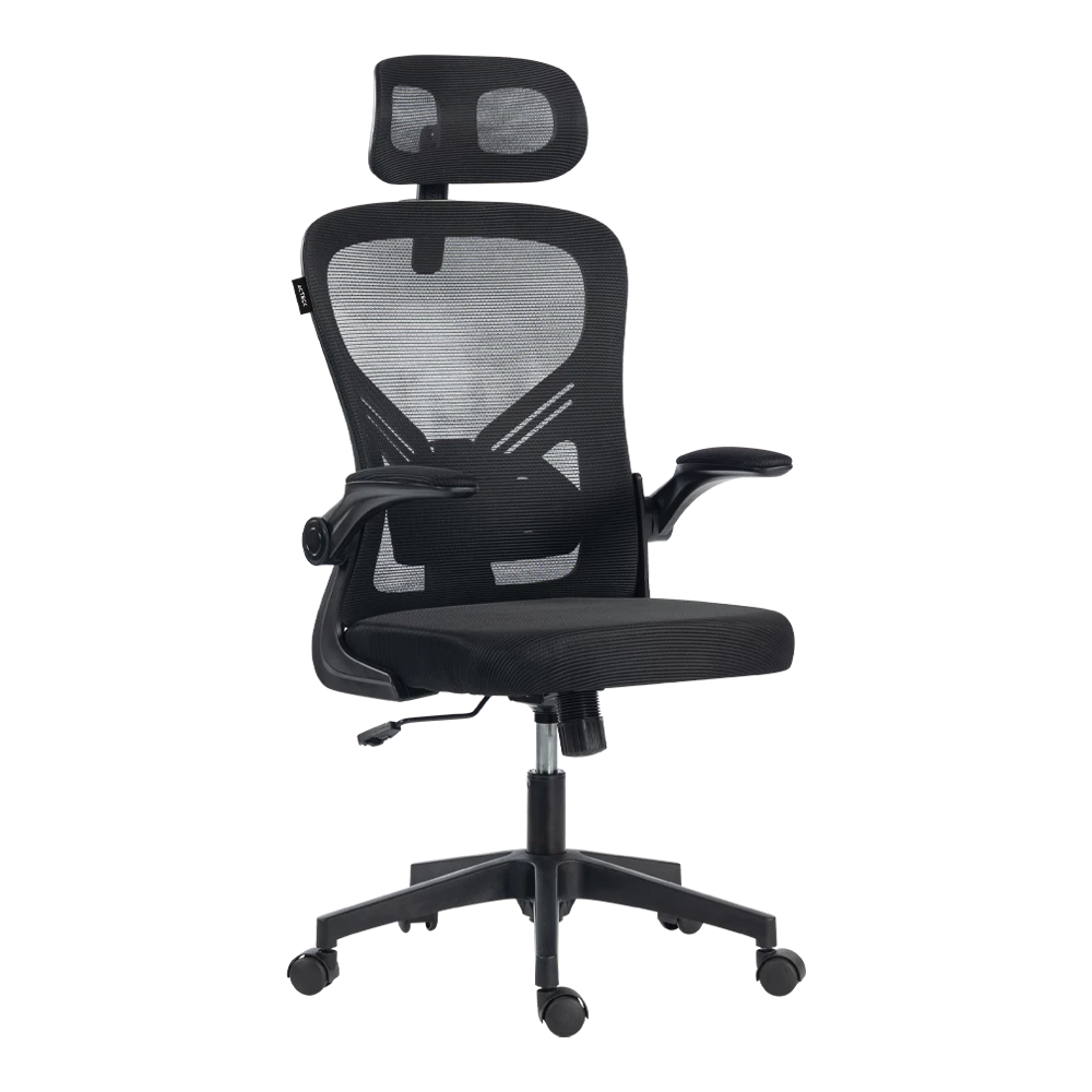 Silla | Flux Base EC343HR | Marco Negro - Malla Negra