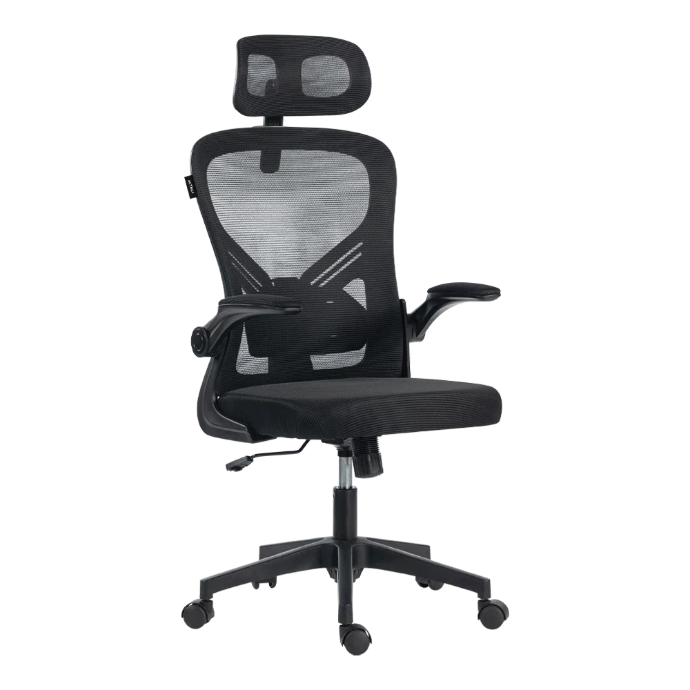 Silla | Flux Base EC343HR | Marco Negro - Malla Negra