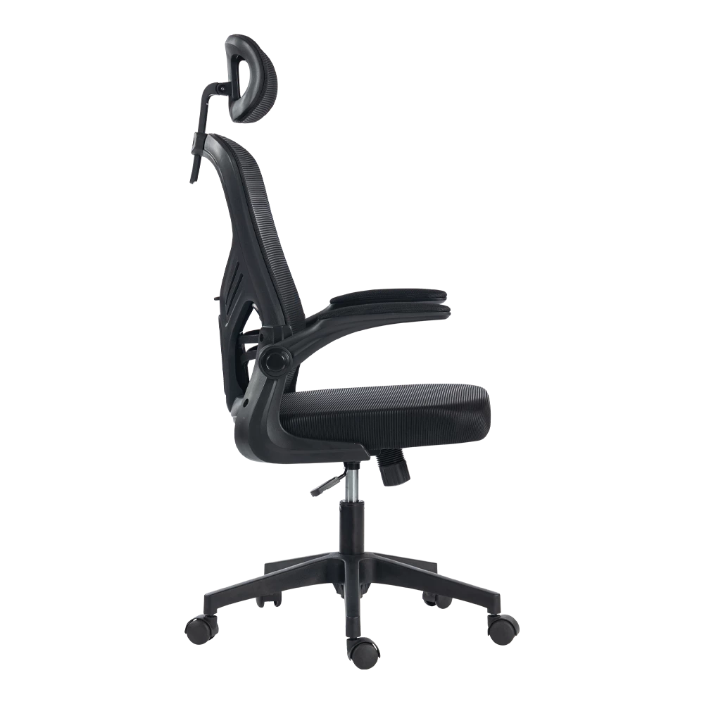 Silla | Flux Base EC343HR | Marco Negro - Malla Negra