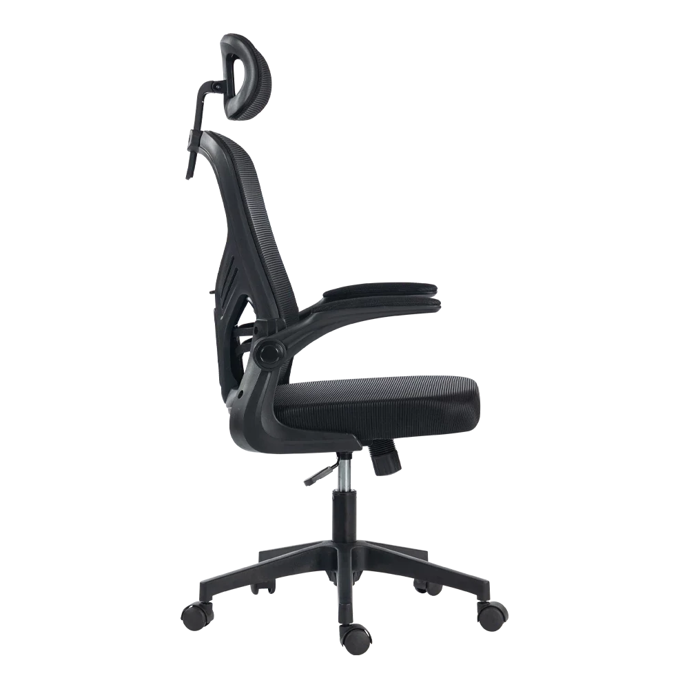 Silla | Flux Base EC343HR | Marco Negro - Malla Negra