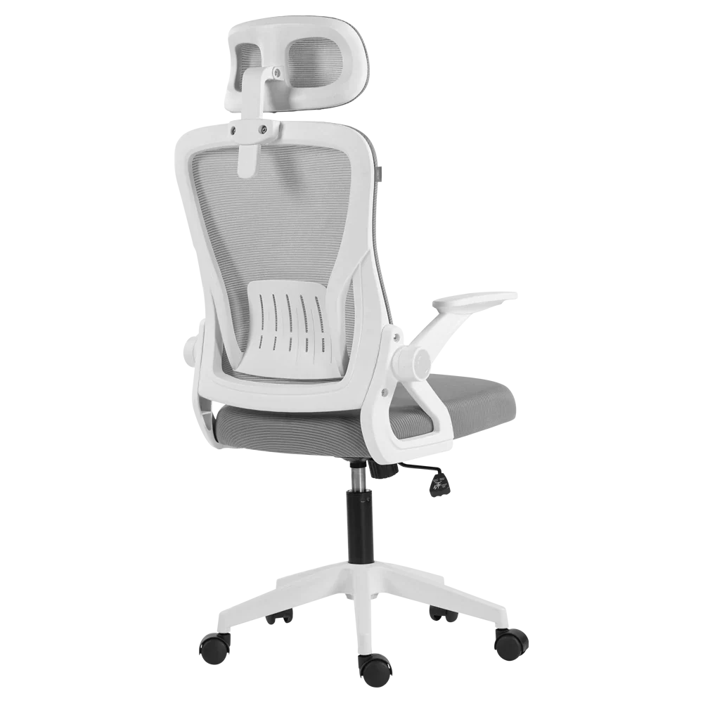 Silla de Oficina | Flux Lite EC313HR | Marco Blanco- Malla Gris