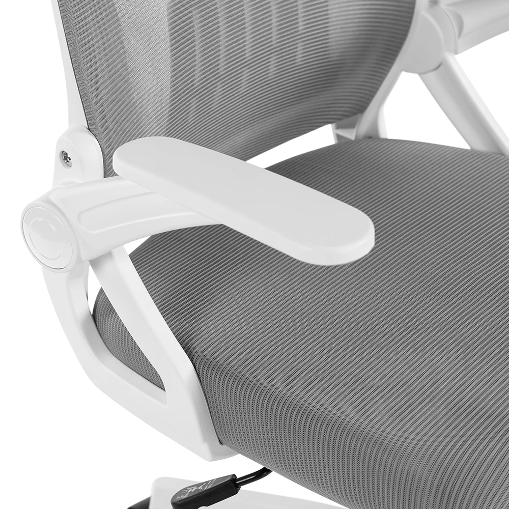 Silla de Oficina | Flux Lite EC313 | Marco Blanco - Malla Gris