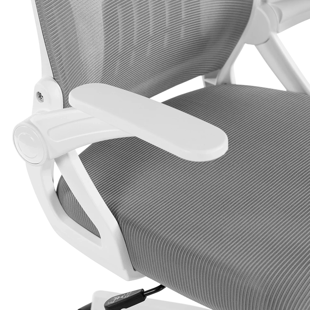 Silla de Oficina | Flux Lite EC313 | Marco Blanco - Malla Gris