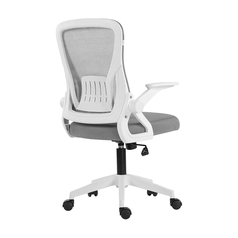 Silla de Oficina | Flux Lite EC313 | Marco Blanco - Malla Gris