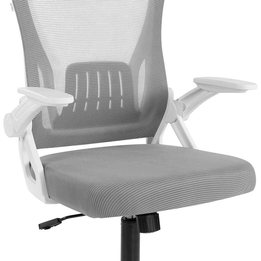 Silla de Oficina | Flux Lite EC313 | Marco Blanco - Malla Gris