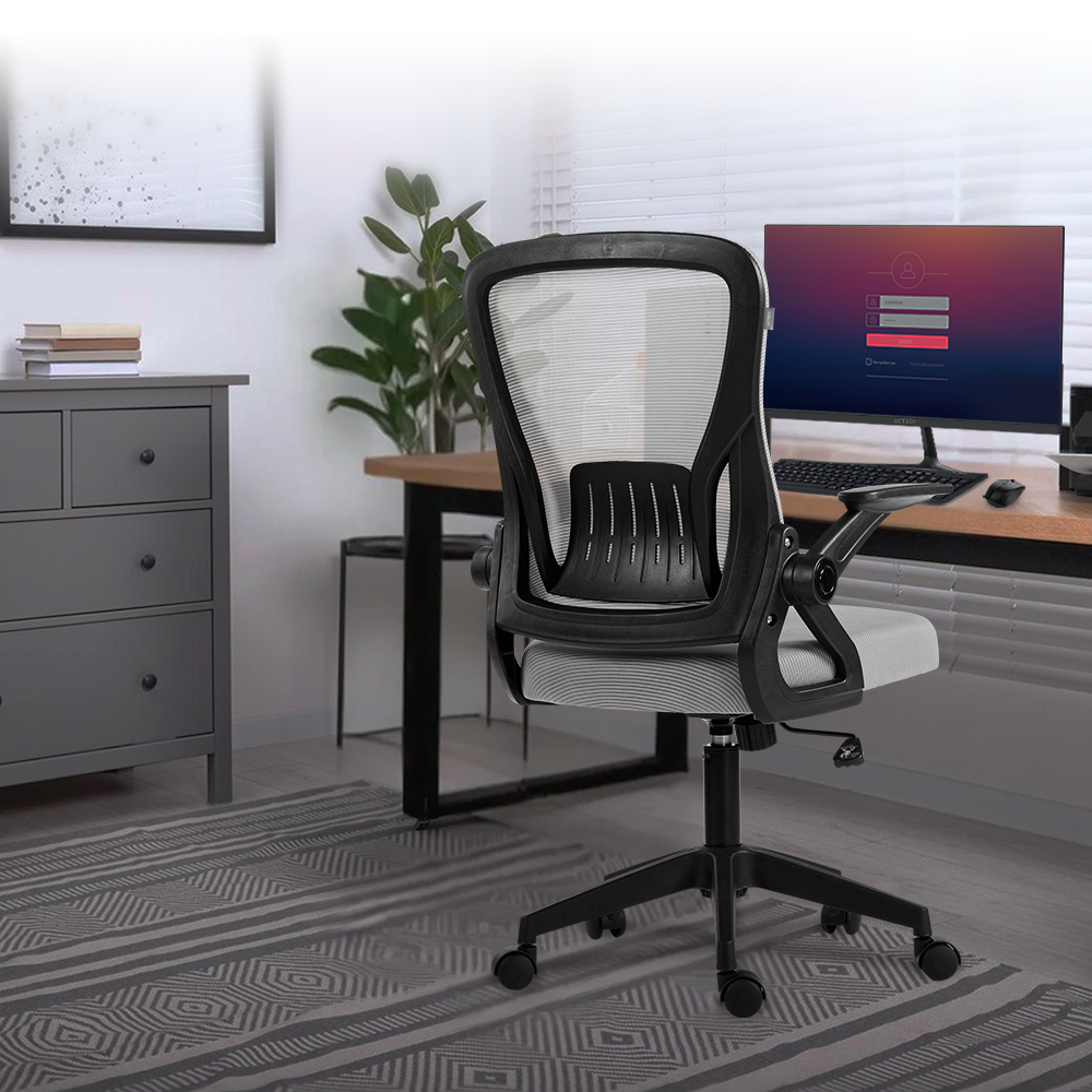 Silla de Oficina | Flux Lite EC313 | Marco Negro- Malla Gris